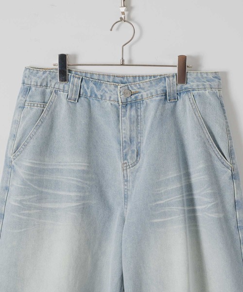 DOOPZ（ドープス）の「Loose Denim Half Pants - ルーズデニムハーフパンツ（デニムパンツ・メンズ・サックスブルー・LARGE/MEDIUM/SMALL）」の5枚目の写真