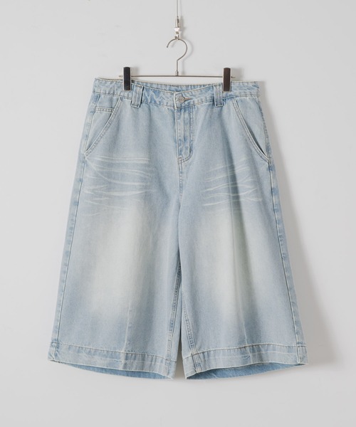 order ハーフデニム　パンツ　ルーズデニム　ジョーツ　Lサイズ order ジーンズ loose denim half pants vintage メンズ