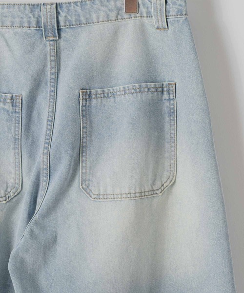 DOOPZ（ドープス）の「Loose Denim Half Pants - ルーズデニムハーフパンツ（デニムパンツ・メンズ・サックスブルー・LARGE/MEDIUM/SMALL）」の10枚目の写真