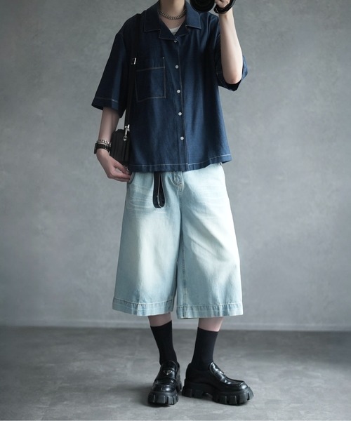 order ハーフデニム　パンツ　ルーズデニム　ジョーツ　Lサイズ DIESEL ディーゼル デニム ハーフパンツ レギュラーフィット
