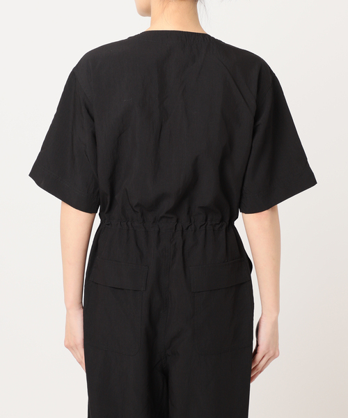 セール】追加2 ダブルポケットVネックオールインワン（つなぎ