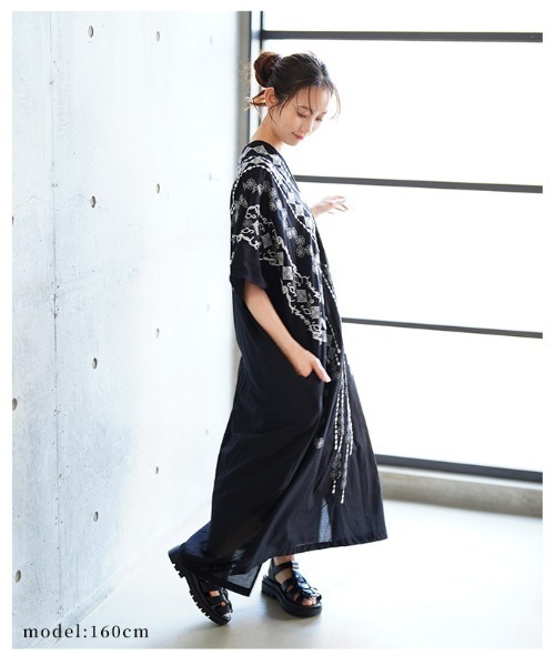 Saruche のインド綿　ワンピース SHOO・LA・RUE ワンピース 「洗える/インド綿100％」さらりと