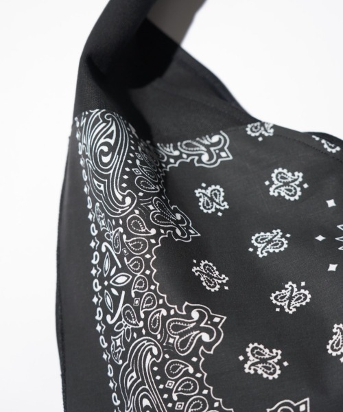 THRIFTY LOOK(スリフティールック)の「THRIFTY LOOK / スリフティールック HAV-A-HANK TRIANGLE LARGE TOTE ハバハンク キャンバス リメイク トライアングルトート(トートバッグ・メンズ・ホワイト/ブラック・FREE)」の13枚目の写真