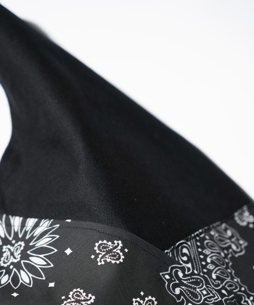 THRIFTY LOOK(スリフティールック)の「THRIFTY LOOK / スリフティールック HAV-A-HANK TRIANGLE LARGE TOTE ハバハンク キャンバス リメイク トライアングルトート(トートバッグ・メンズ・ホワイト/ブラック・FREE)」の11枚目の写真