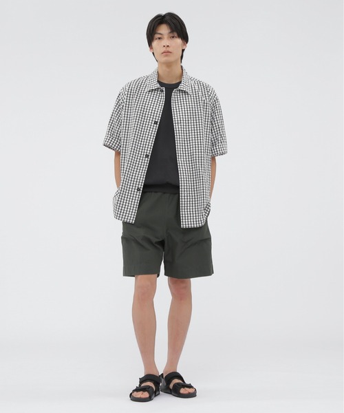 MHL.（エムエイチエル）の「COTTON LINEN CHECK SHIRT（シャツ/ブラウス・メンズ・ホワイト・LARGE/MEDIUM/SMALL）」の4枚目の写真