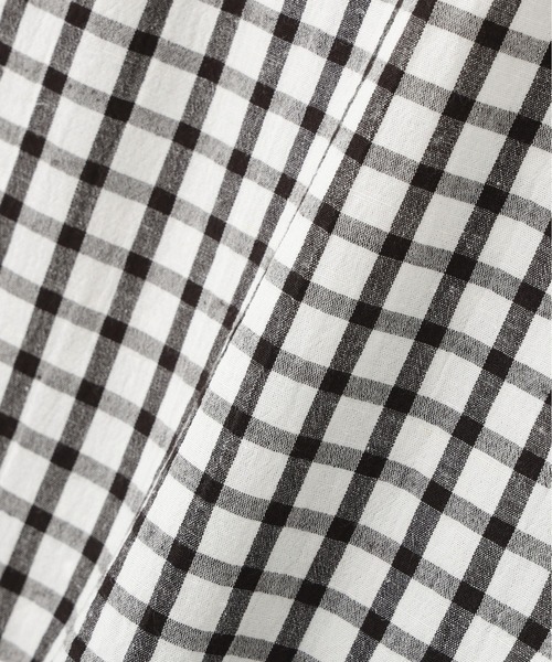 MHL.（エムエイチエル）の「COTTON LINEN CHECK SHIRT（シャツ/ブラウス・メンズ・ホワイト・LARGE/MEDIUM/SMALL）」の3枚目の写真