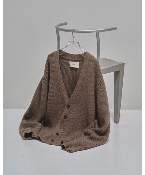 TODAYFUL（トゥデイフル）の「Wool Ribknit Cardigan（カーディガン/ボレロ・レディース・グレイッシュベージュ/ピンクベージュ/キナリ・FREE）」の16枚目の写真