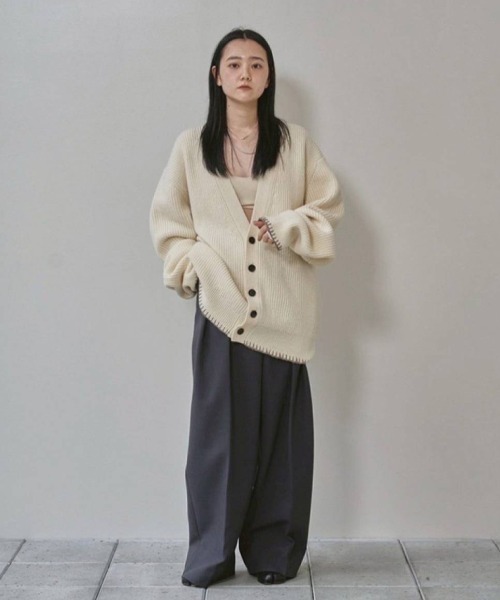 セール】Wool Ribknit Cardigan（カーディガン/ボレロ）｜TODAYFUL