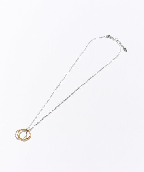 RIVE DROITE（リヴドロワ）の「【R.good(アールドットグッド)】バイカラーサークルネックレス（ネックレス・レディース・ゴールド・FREE）」の4枚目の写真