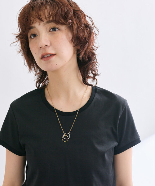 RIVE DROITE（リヴドロワ）の「【R.good(アールドットグッド)】バイカラーサークルネックレス（ネックレス・レディース・ゴールド・FREE）」の7枚目の写真