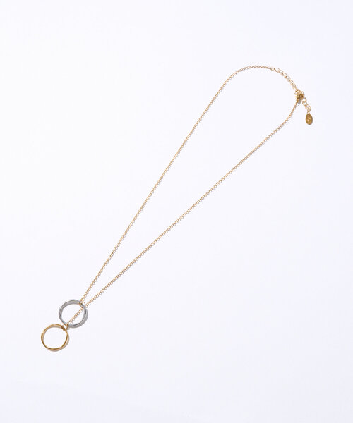 RIVE DROITE（リヴドロワ）の「【R.good(アールドットグッド)】バイカラーサークルネックレス（ネックレス・レディース・ゴールド・FREE）」の12枚目の写真