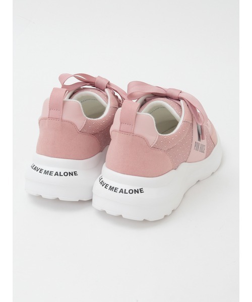 PINK HOUSE（ピンクハウス）の「Pロゴプリントチュール使いスニーカー（スニーカー・レディース・ブラック/レッド/ピンク/アイボリー/ブルーグレー・MEDIUM/LARGE/SMALL）」の15枚目の写真