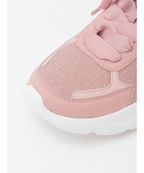 PINK HOUSE（ピンクハウス）の「Pロゴプリントチュール使いスニーカー（スニーカー・レディース・ブラック/レッド/ピンク/アイボリー/ブルーグレー・MEDIUM/LARGE/SMALL）」の19枚目の写真