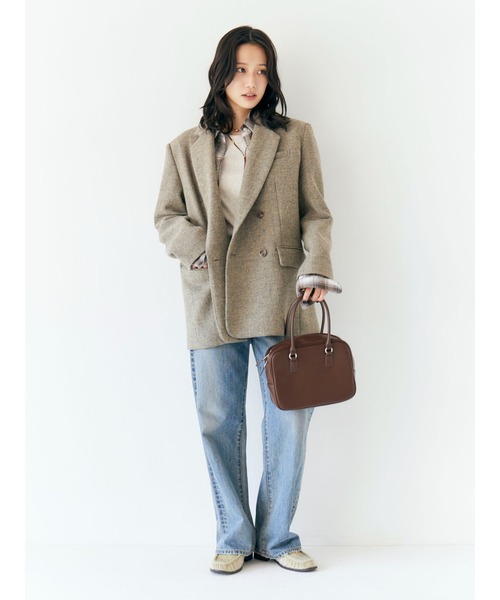 Ungrid（アングリッド）の「フェイクレザースクエアハンドバッグ（ハンドバッグ・レディース・ブラック/ブラウン・FREE）」の18枚目の写真