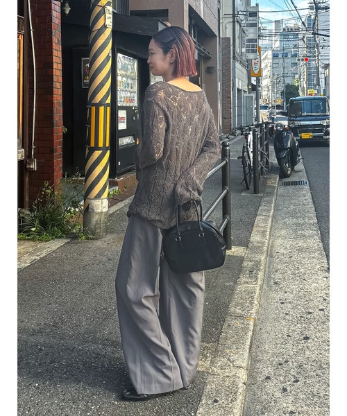 Ungrid（アングリッド）の「フェイクレザースクエアハンドバッグ（ハンドバッグ・レディース・ブラック/ブラウン・FREE）」の21枚目の写真