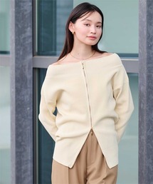 ニット/セーター（ベージュ系・オフショルダー）ファッション通販