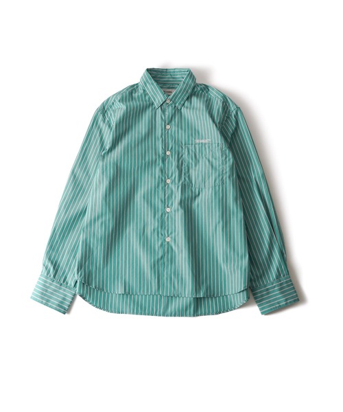 Subciety(サブサエティ)の「Supima cotton stripe shirt【WOMEN】(シャツ/ブラウス・レディース・ホワイト/グリーン/ブルー・FREE)」の13枚目の写真