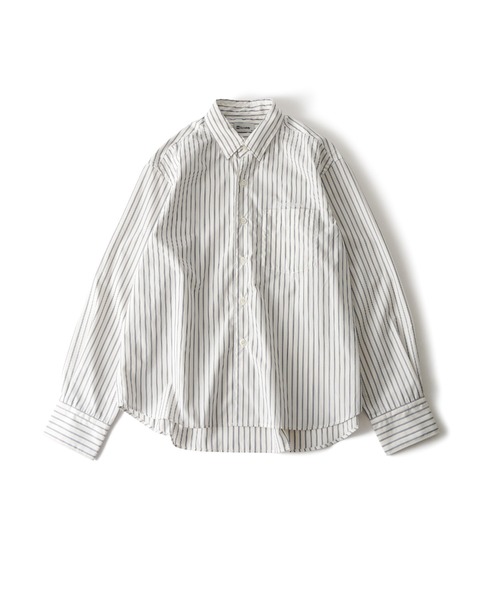 Subciety(サブサエティ)の「Supima cotton stripe shirt【WOMEN】(シャツ/ブラウス・レディース・ホワイト/グリーン/ブルー・FREE)」の12枚目の写真