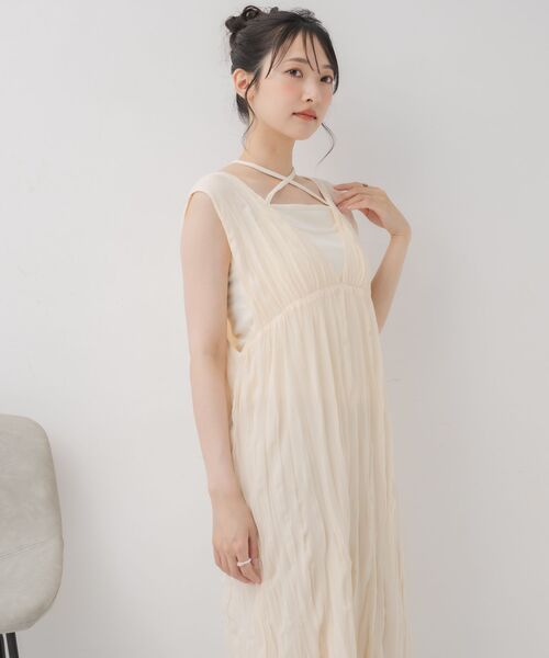 RETRO GIRL(レトロガール)の「ワッシャーノースリOP(ワンピース・レディース・ナチュラル/ブラック系その他/ダークオレンジ・FREE)」の22枚目の写真