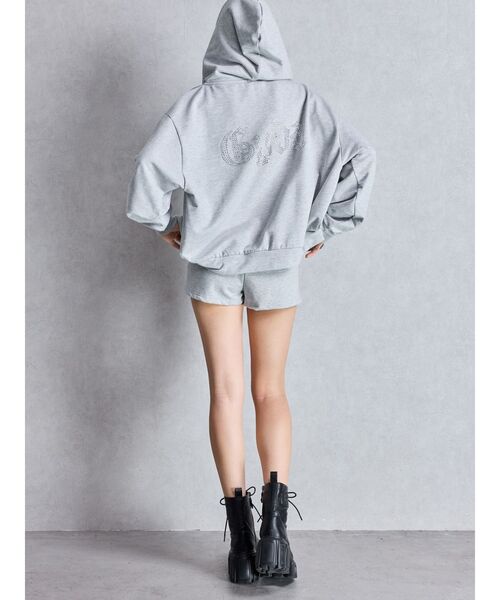 GYDA（ジェイダ）の「ラインストーンGYDAラメショートパンツ【SETUP着用可】（その他パンツ・レディース・ライトグレー/ブラック/オフホワイト・FREE）」の18枚目の写真