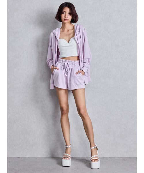 GYDA♡新品ラインストーンラメショートパンツ【Ｆ】 ラインストーンGYDAラメショートパンツ[品番：MKSW0059790
