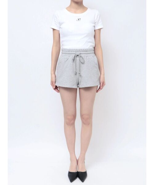 GYDA（ジェイダ）の「ラインストーンGYDAラメショートパンツ【SETUP着用可】（その他パンツ・レディース・ライトグレー/ブラック/オフホワイト・FREE）」の6枚目の写真