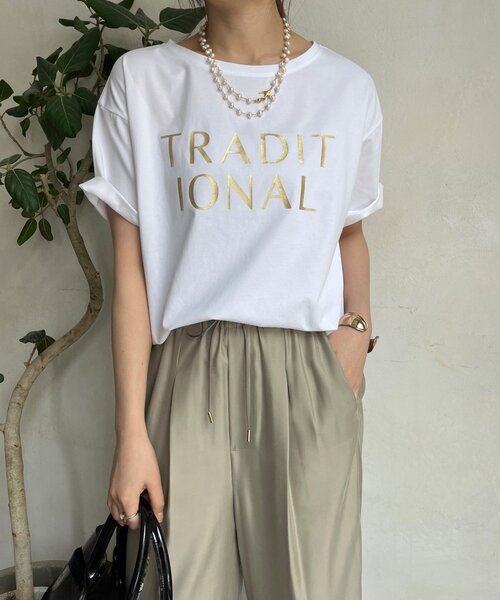 セール】【WEB限定】TRADITIONAL箔プリントTEE（Tシャツ