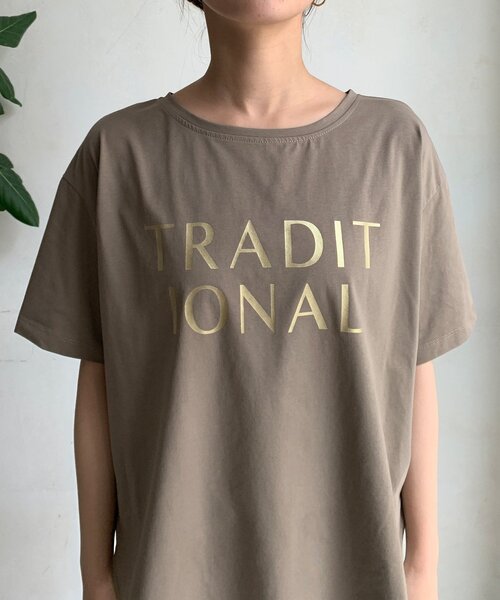 セール】【WEB限定】TRADITIONAL箔プリントTEE（Tシャツ