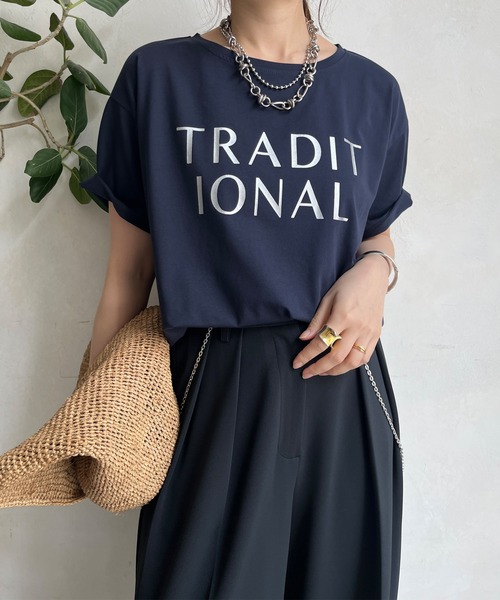 セール】【WEB限定】TRADITIONAL箔プリントTEE（Tシャツ