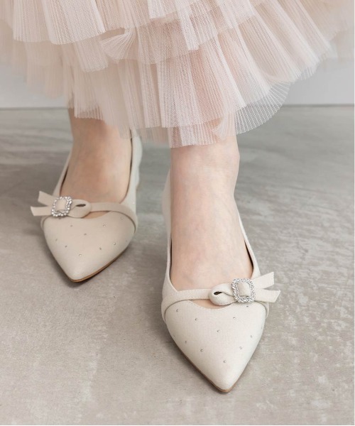 RANDA（ランダ）の「ビジューパーツフラットパンプス（パンプス・レディース・アイボリー/グレー/ブラック・23/23.5/24/24.5/25/25.5/22/22.5）」の22枚目の写真
