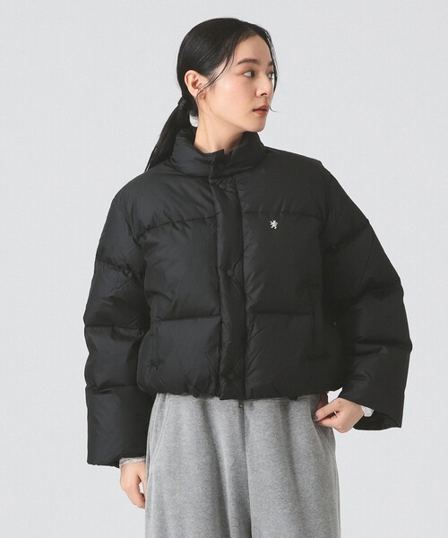 GYMPHLEX（ジムフレックス）の「Gymphlex / ダウン ショート ジャケット（ダウンジャケット/コート・レディース・ベージュ/ブラック・12/14）」の5枚目の写真