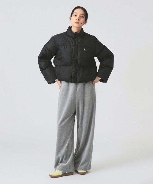 GYMPHLEX（ジムフレックス）の「Gymphlex / ダウン ショート ジャケット（ダウンジャケット/コート・レディース・ベージュ/ブラック・12/14）」の6枚目の写真