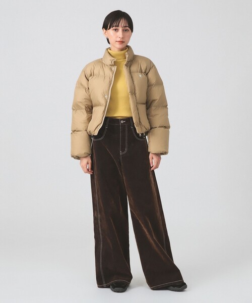 GYMPHLEX（ジムフレックス）の「Gymphlex / ダウン ショート ジャケット（ダウンジャケット/コート・レディース・ベージュ/ブラック・12/14）」の8枚目の写真