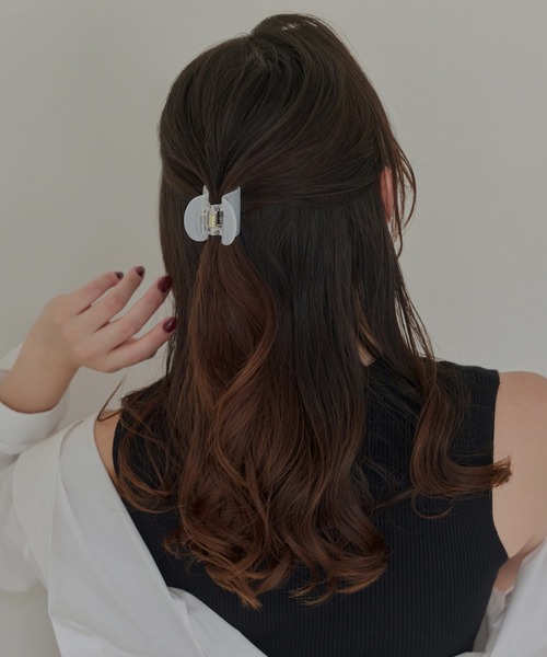 セール】ミルキースタッズミニバンスクリップ（バレッタ/ヘアクリップ