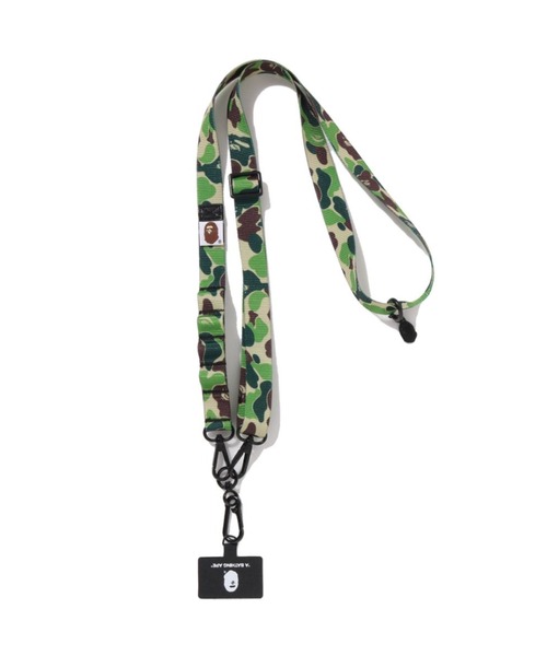 A BATHING APE（アベイシングエイプ）の「ABC CAMO SMARTPHONE SHOULDER STRAP MOBILE（スマホグッズ・メンズ・グリーン/ブルー/ピンク・FREE）」の2枚目の写真