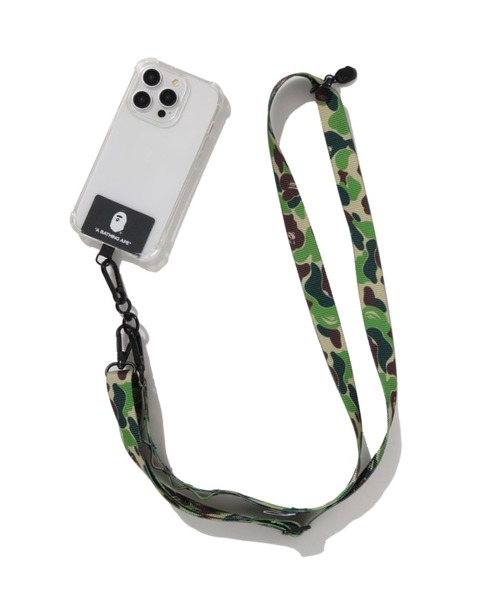 A BATHING APE（アベイシングエイプ）の「ABC CAMO SMARTPHONE SHOULDER STRAP MOBILE（スマホグッズ・メンズ・グリーン/ブルー/ピンク・FREE）」の6枚目の写真
