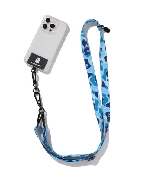 A BATHING APE（アベイシングエイプ）の「ABC CAMO SMARTPHONE SHOULDER STRAP MOBILE（スマホグッズ・メンズ・グリーン/ブルー/ピンク・FREE）」の7枚目の写真