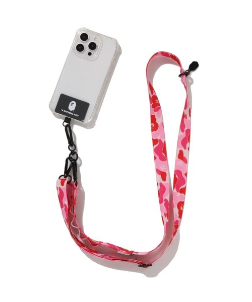 A BATHING APE（アベイシングエイプ）の「ABC CAMO SMARTPHONE SHOULDER STRAP MOBILE（スマホグッズ・メンズ・グリーン/ブルー/ピンク・FREE）」の8枚目の写真