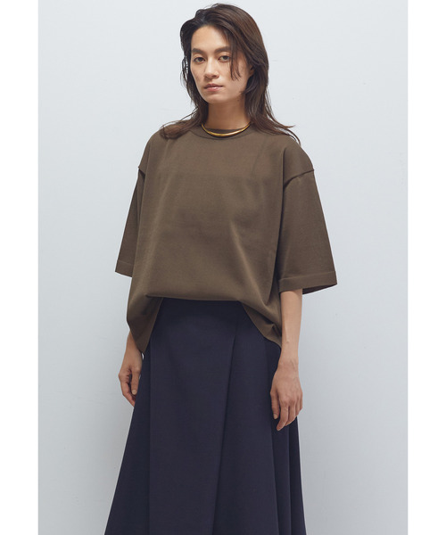 1er Arrondissement（プルミエアロンディスモン）の「ドライニットTシャツ（ニット/セーター・レディース・ブラウン系その他5/ブラック系その他3・FREE）」の2枚目の写真