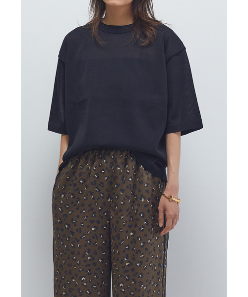 1er Arrondissement（プルミエアロンディスモン）の「ドライニットTシャツ（ニット/セーター・レディース・ブラウン系その他5/ブラック系その他3・FREE）」の7枚目の写真