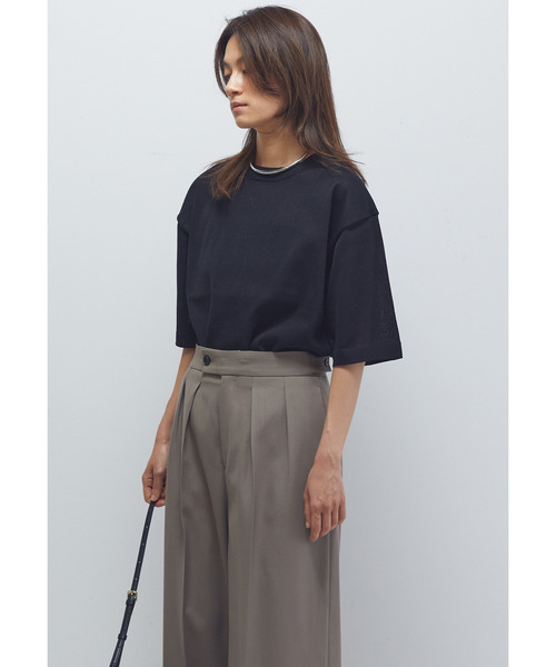 1er Arrondissement（プルミエアロンディスモン）の「ドライニットTシャツ（ニット/セーター・レディース・ブラウン系その他5/ブラック系その他3・FREE）」の9枚目の写真