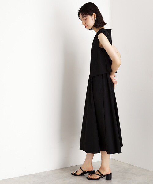 THE SHOP TK (ザ ショップ ティーケー )の「ドッキングワンピース【接触冷感/撥水/UVカット/洗濯機OK】(ワンピース・レディース・ブルー/ベージュ/ブラック・13/12)」の5枚目の写真