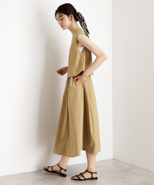 THE SHOP TK (ザ ショップ ティーケー )の「ドッキングワンピース【接触冷感/撥水/UVカット/洗濯機OK】(ワンピース・レディース・ブルー/ベージュ/ブラック・13/12)」の9枚目の写真