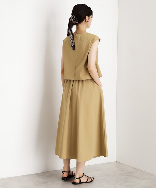 THE SHOP TK (ザ ショップ ティーケー )の「ドッキングワンピース【接触冷感/撥水/UVカット/洗濯機OK】(ワンピース・レディース・ブルー/ベージュ/ブラック・13/12)」の10枚目の写真
