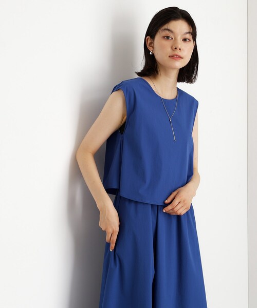 THE SHOP TK (ザ ショップ ティーケー )の「ドッキングワンピース【接触冷感/撥水/UVカット/洗濯機OK】(ワンピース・レディース・ブルー/ベージュ/ブラック・13/12)」の12枚目の写真