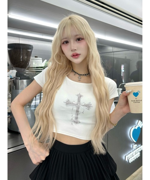 ☆☆☆☆☆ダーリッチ クロスフェードコンパクトTシャツ クロスフェードコンパクトTシャツ（Tシャツ/カットソー