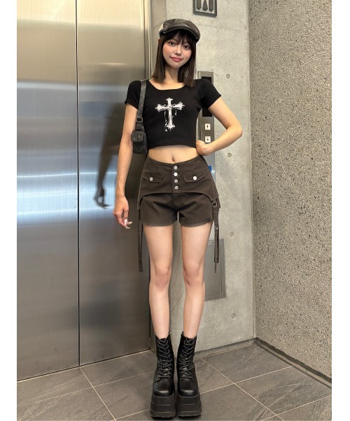 クロスフェードコンパクトTシャツ（Tシャツ/カットソー