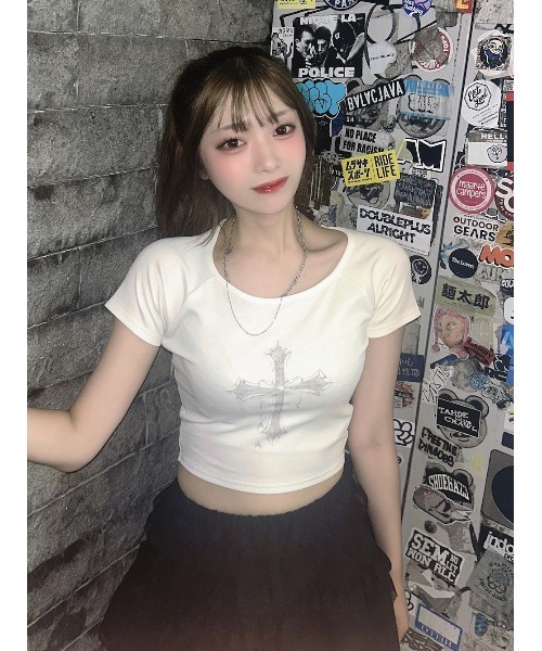クロスフェードコンパクトTシャツ（Tシャツ/カットソー