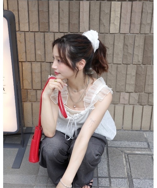 jumelle（ジュメロ）の「レースシュシュ（シュシュ・レディース・ホワイト・FREE）」の11枚目の写真