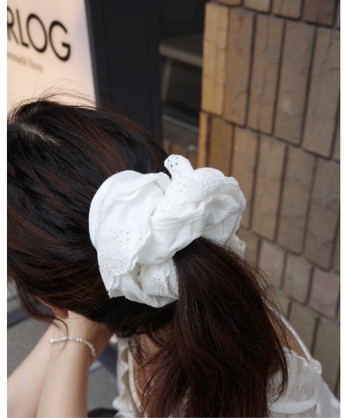 jumelle（ジュメロ）の「レースシュシュ（シュシュ・レディース・ホワイト・FREE）」の12枚目の写真